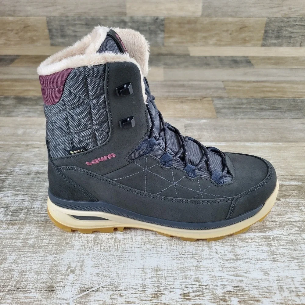 Lowa Ottawa GTX WS Womens Boot Sz 7 Anthracite Brown Rose Waterproof Winter Boot